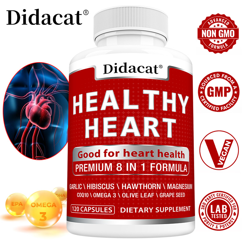 Health Wellness & Psychology - Heart Health Capsules with CoQ10 Omega-3