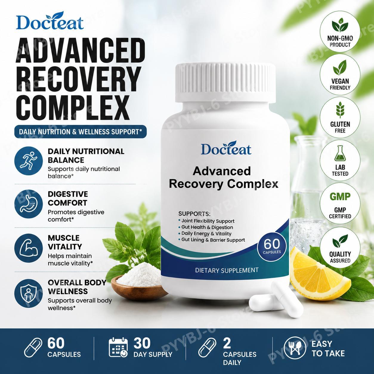Advanced Recovery Complex 60 C - Health Wellness & Psychology recension och pris