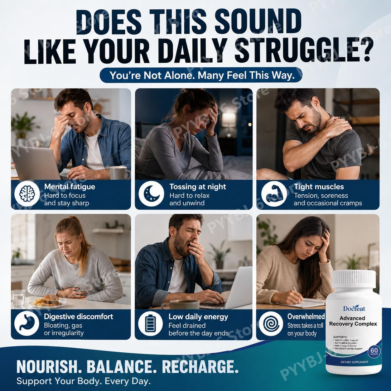 Advanced Recovery Complex 60 C - Health Wellness & Psychology recension och pris