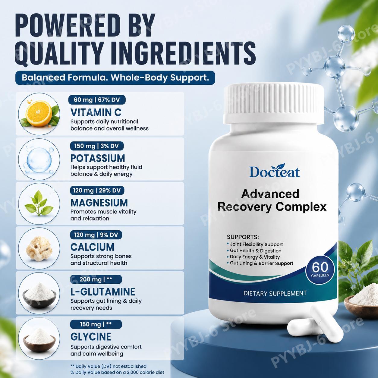 Advanced Recovery Complex 60 C - Health Wellness & Psychology recension och pris