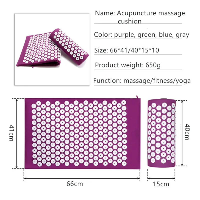 Massager Yoga Mat Cushion acup - Acupressure Mat Set recension och pris