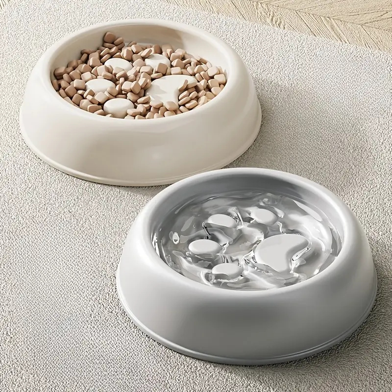 Paw Print Slow Feeder Bowls fo - Health Wellness Solutions recension och pris