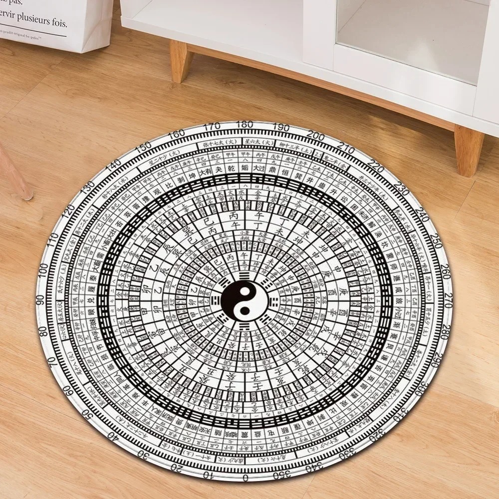 Yin Yang Taiji Round Rug Flowe - Acupressure Mat Set recension och pris