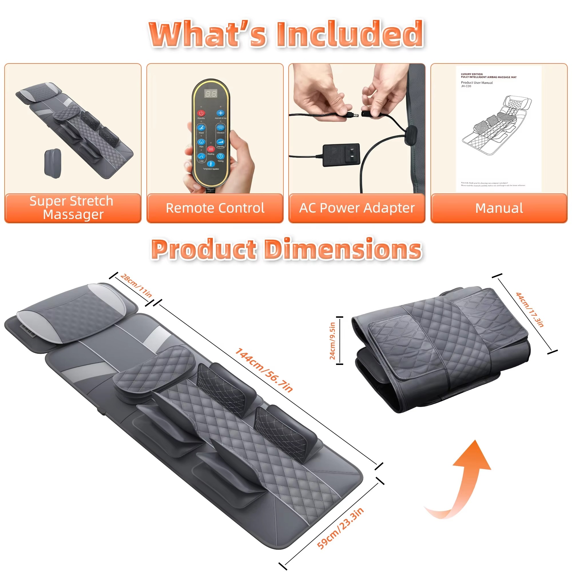 6D Electric Mattress Airbag Tr - Foot Bath Massager recension och pris