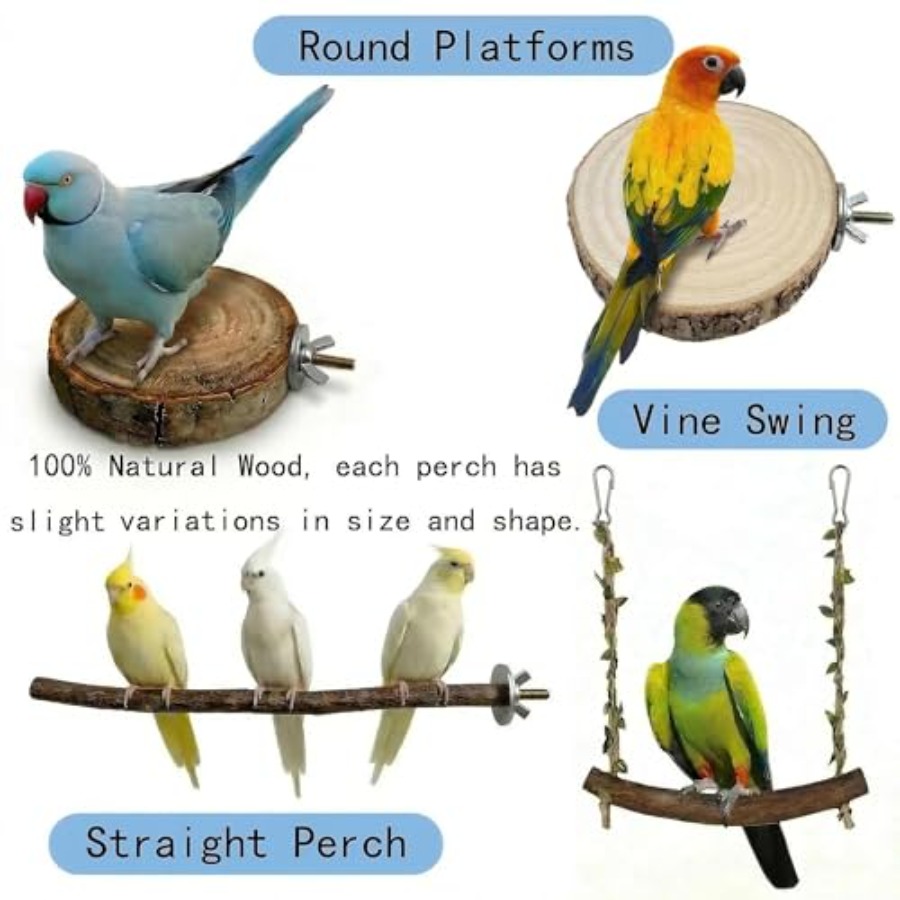 8PCS natural wood bird perches - Health & Wellness Kuala Lumpur Reviews recension och pris