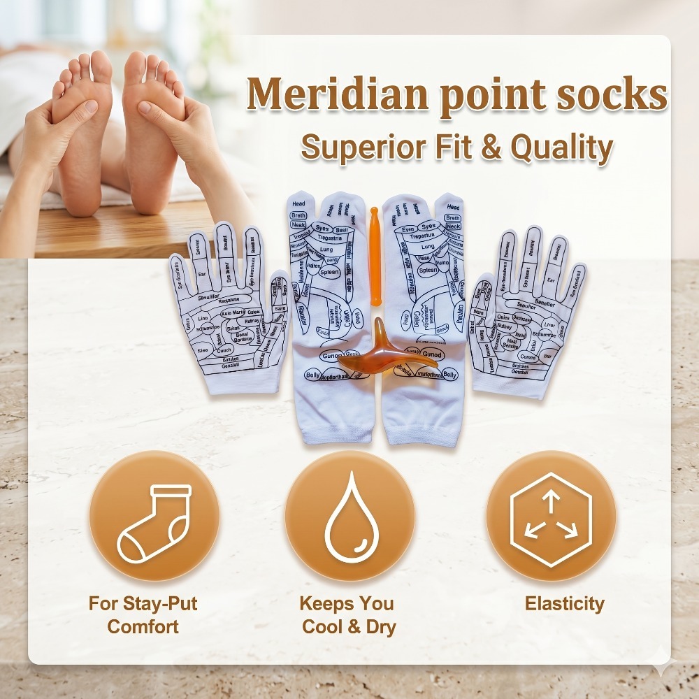 Acupressure Hand Gloves Reflex - Health Wellness Kit recension och pris