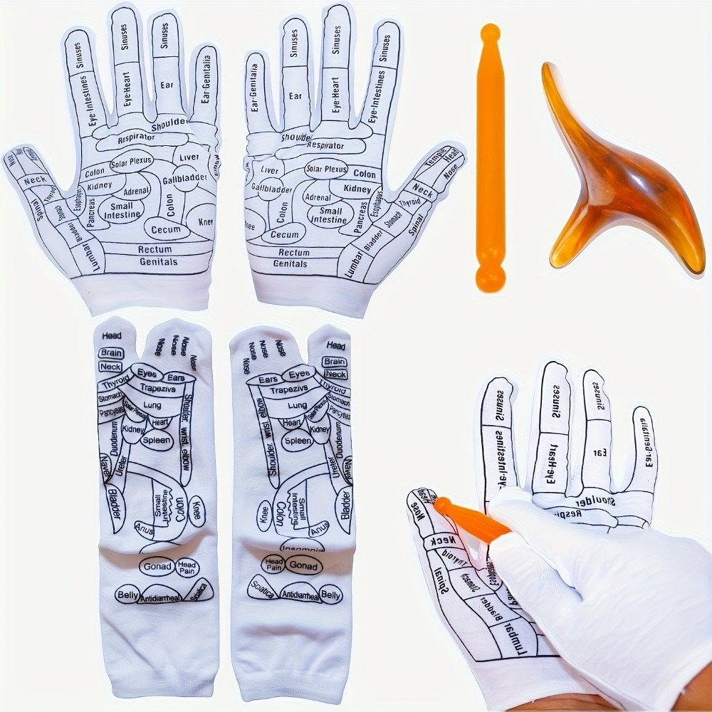 Acupressure Hand Gloves Reflex - Health Wellness Kit recension och pris