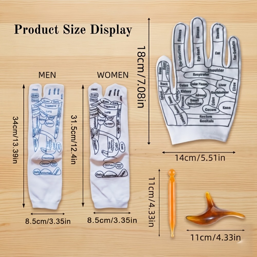 Acupressure Hand Gloves Reflex - Health Wellness Kit recension och pris