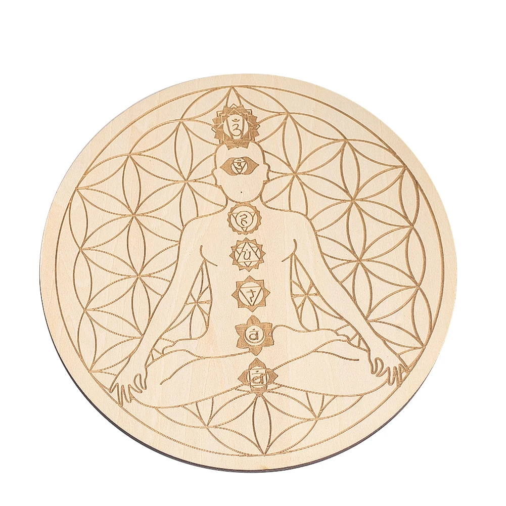 15CM Laser Engraving 7 Chakra  - Acupressure Mat Set recension och pris